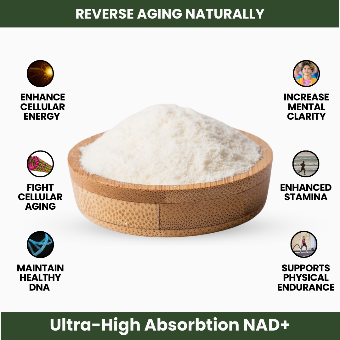 NAD+ Supplement for Skin Rejuvenation, Energy, and Focus