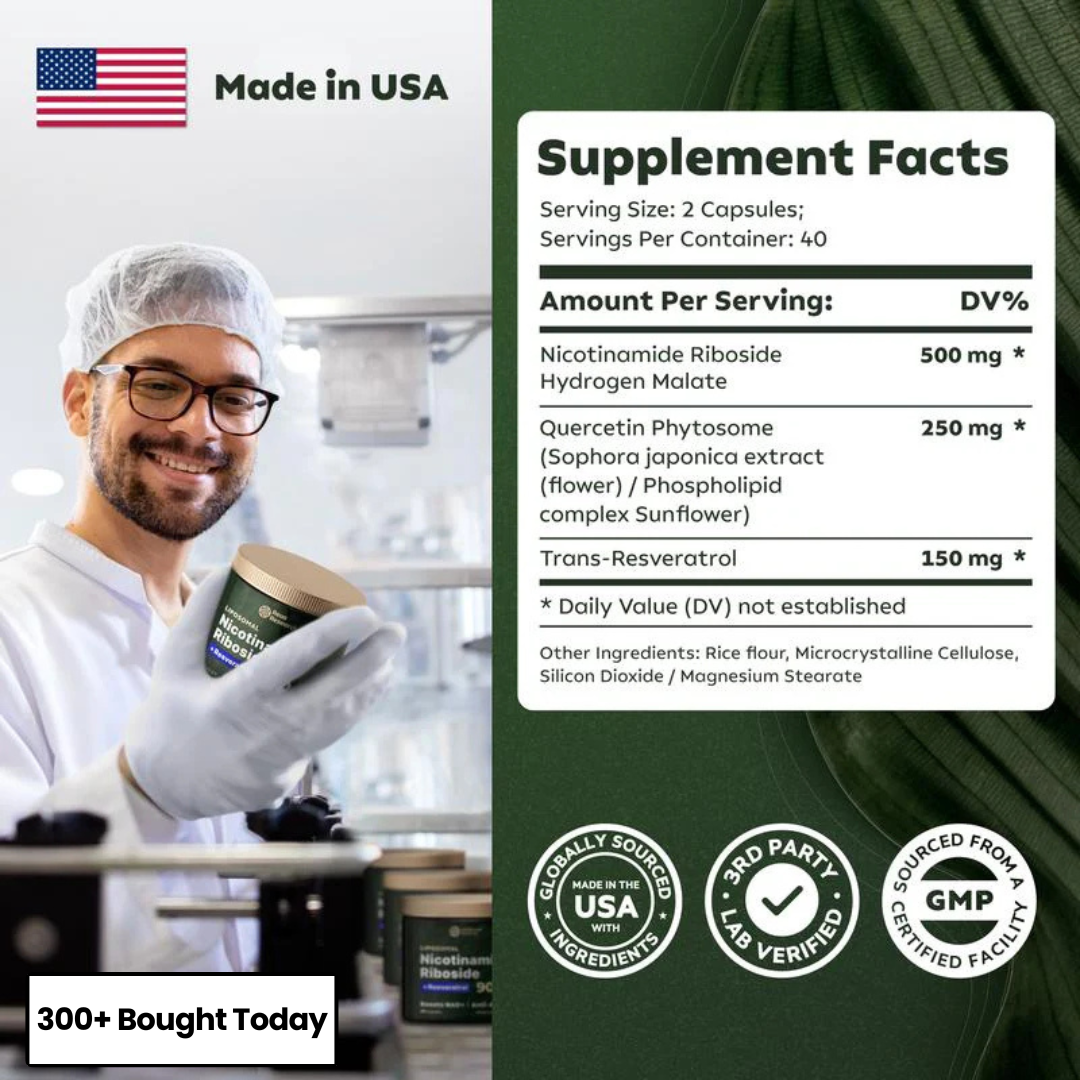 NAD+ Supplement for Skin Rejuvenation, Energy, and Focus