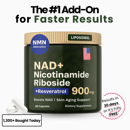 NAD+ Supplement for Skin Rejuvenation, Energy, and Focus