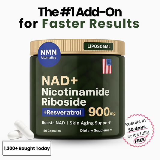 NAD+ Supplement for Skin Rejuvenation, Energy, and Focus